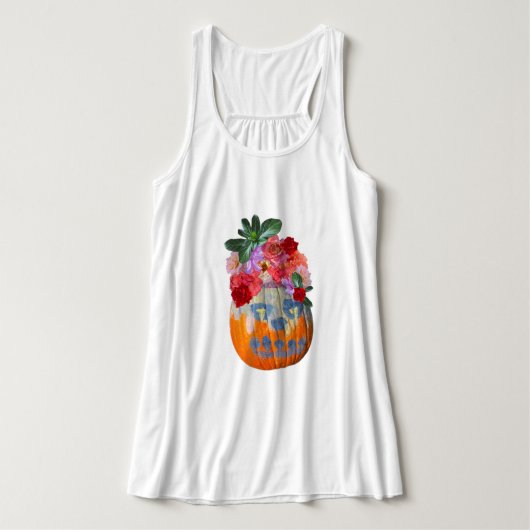 Débardeur Photographie du Citrouille floral (Design devant)