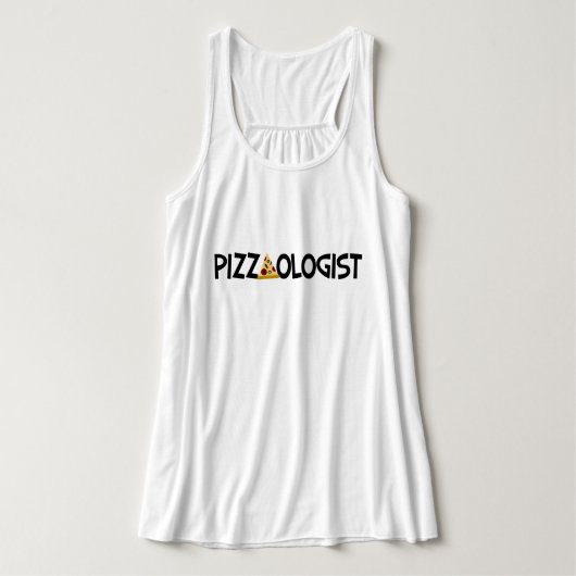 Débardeur Pizzaologue - Pizza drôle (Design devant)