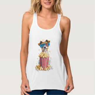 Débardeur Popcorn Pup � Movie Night Dog