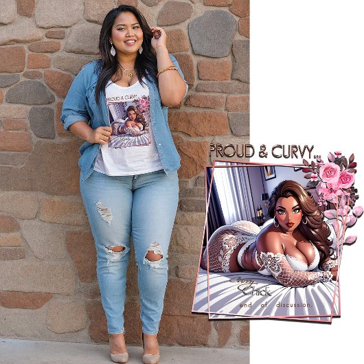 Débardeur Positivité corporelle Fière et Courbée