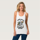 Débardeur Proud Autism Dad Vintage Engraving Awareness Shirt (Devant entier)