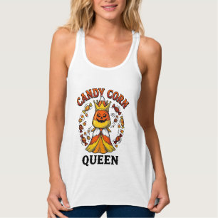 Débardeur Reine Candy Corn Vintage Chemise Candy Halloween A