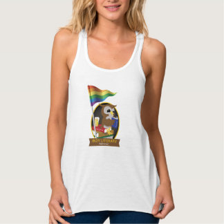 Débardeur Réservoir de Flowy Racerback de drapeau de hibou