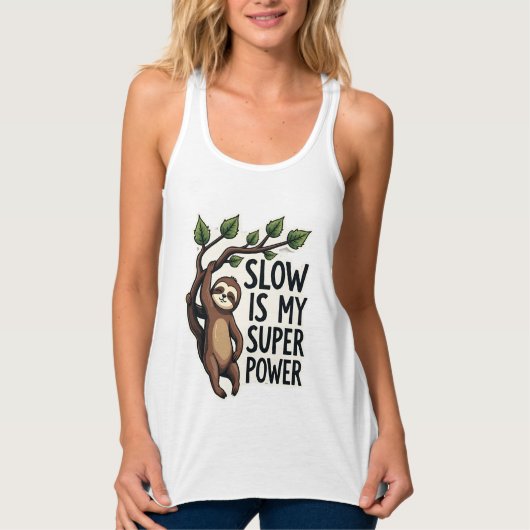 Débardeur Retro Sloth Quote Shirt Funny Slow Life Vintage Te (Devant)