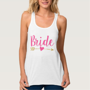 Débardeur Rose de la jeune mariée Tribe  Heart Hot de la