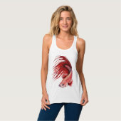Débardeur rouge de Betta Flowy Racerback des (Devant entier)