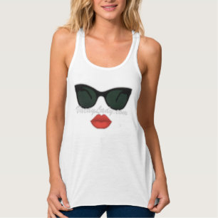 Débardeur rouge de lèvres de dames de Vacay de