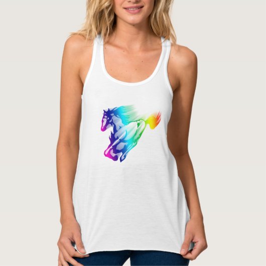 Débardeur Running Rainbow Horse (Devant)