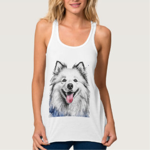 Débardeur Samoyed Happy Face Dog