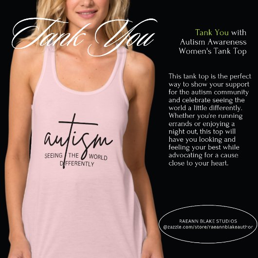 Débardeur Sensibilisation sur l'autisme Flowy Racerback Déba