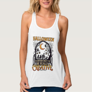 Débardeur Silhouette Créatif Enfants Halloween Croissant De