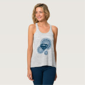 Débardeur Supergirl Blue Circle Design (Devant entier)