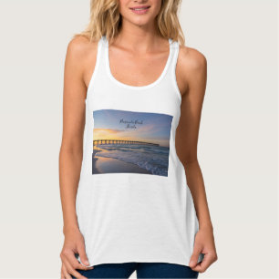 Débardeur T-shirt à manches courtes Pensacola Pier Shoreline