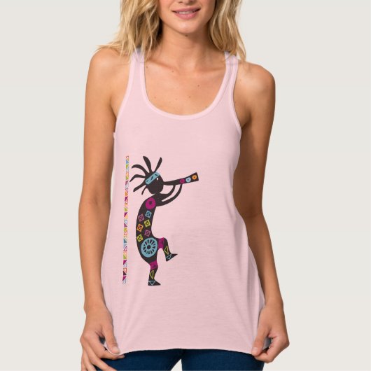 Débardeur T-shirt amérindien Kokopelli (Devant)