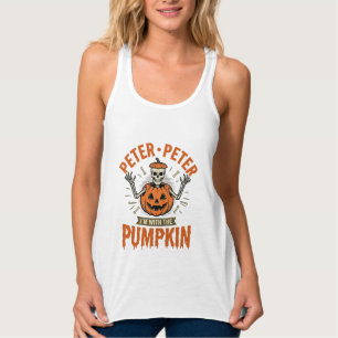 Débardeur T-shirt drôle de squelette d'Halloween Peter Peter