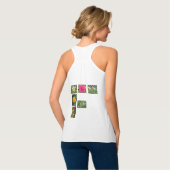 Débardeur T-shirt Fleurs (Dos entier)