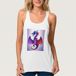 Débardeur T-shirt Logo Dragon symétrique Abstrait - Moderne