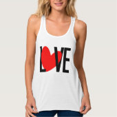 Débardeur T-shirt Love Heart (Devant)