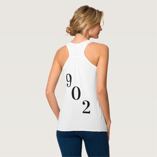 Débardeur T-shirt Nouvelle-Écosse Nouvelle-Écosse 902 Dartmo (Dos entier)