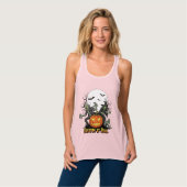 Débardeur Tee-shirt de nuit d'Halloween Spooktacular Fun (Devant entier)