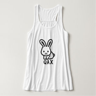 Débardeur Texte en Tsetsaut : qak et un lapin