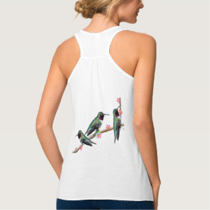Débardeur Trois colibris perchés sur une branche Floss Silt