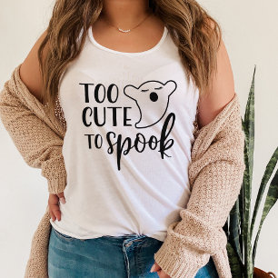 Débardeur Trop mignon pour parler Halloween