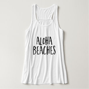 Débardeur Typographie de script tendance "Plages Aloha"