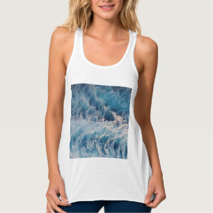 Débardeur Vagues bleu océan