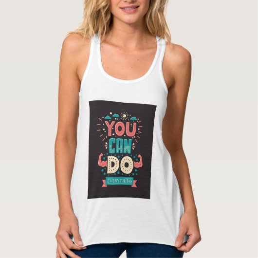 Débardeur Vous pouvez faire tout coloré (Devant)