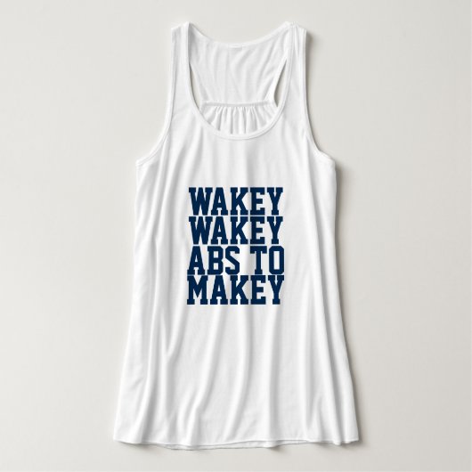 Débardeur Wakey Wakey Abs Pour Un Entraînement À La Mode (Design devant)
