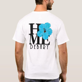 Debary Blue Hibiscus (backprint) T-shirt