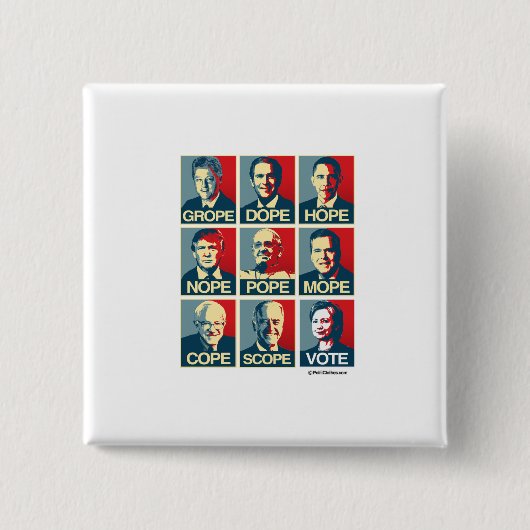 Debat : geen vierkante button 5,1 cm (Voorkant)