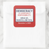 Debat: geen vierkante sticker (Tas)