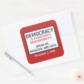 Debat: geen vierkante sticker (Envelop)