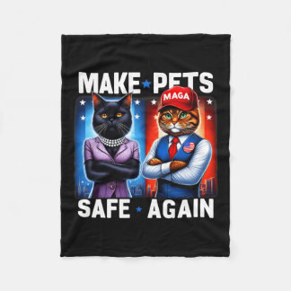 Debat Het eten van de kat van de hond maakt huisdi Fleece Deken