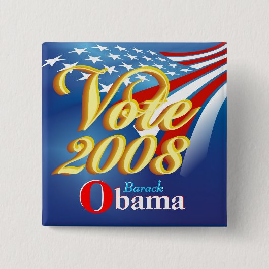 Debat Obama - Campagne Button (Voorkant)