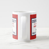 Debat over democratische verantwoordelijkheid extra grote beker (Achterkant)