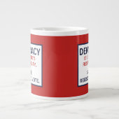 Debat over democratische verantwoordelijkheid extra grote beker (Voorkant)