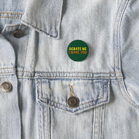 Debate Team Funny Argument Competitiveness Ronde Button 3,2 Cm (In situ)