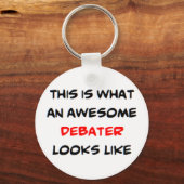 debater, geweldige sleutelhanger (Voorkant)