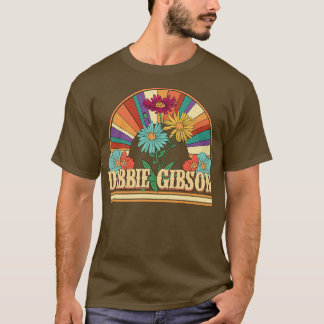 Debbie Bloemen Naam Gibson Gepersonaliseerde Gesch T-shirt