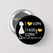 Debbie Cat Lovers Button (Voorkant /achterkant)