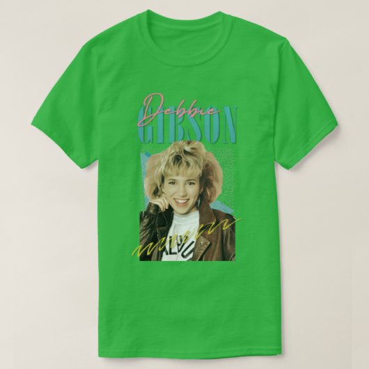Debbie Gibson jaren '80 Stijlvol esthetisch design T-shirt (Design voorkant)