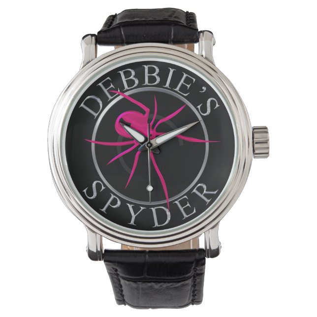 Debbie's Spyder Horloge (Chrome Graphics) (Voorkant)