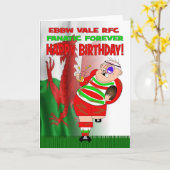 D'Ebbw Vale de RFC de fanatique carte (Fleur jaune)