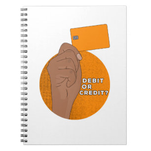 Debit of creditering notitieboek