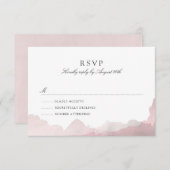 Debonair Blush Roze RSVP (Voorkant / Achterkant)