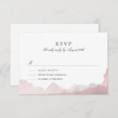 Debonair Blush Roze RSVP (Voorkant / Achterkant)