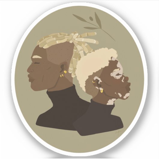 Debonair Duo Sticker (Voorkant)